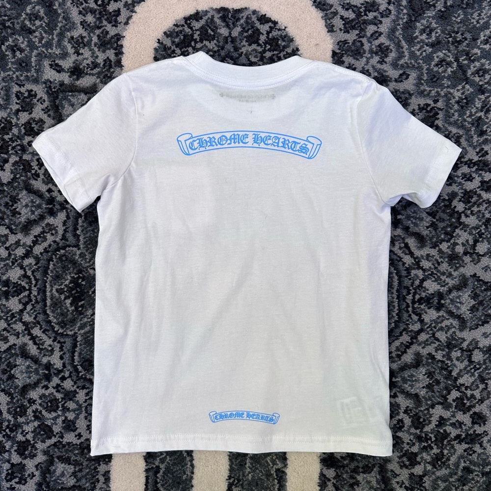 Chrome Hearts White Scroll Logo Short Sleeve Tee